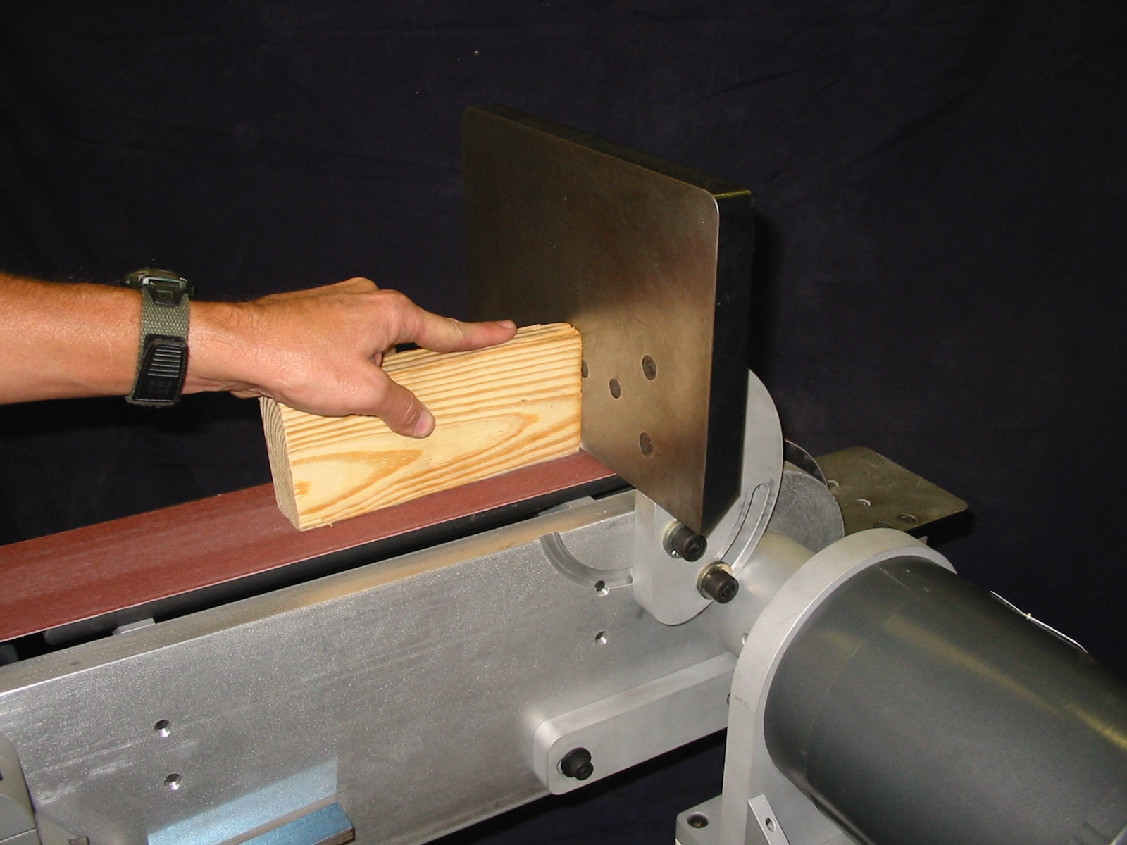 Work-rest platen detail